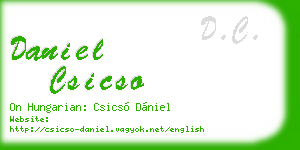 daniel csicso business card