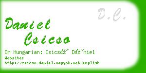 daniel csicso business card